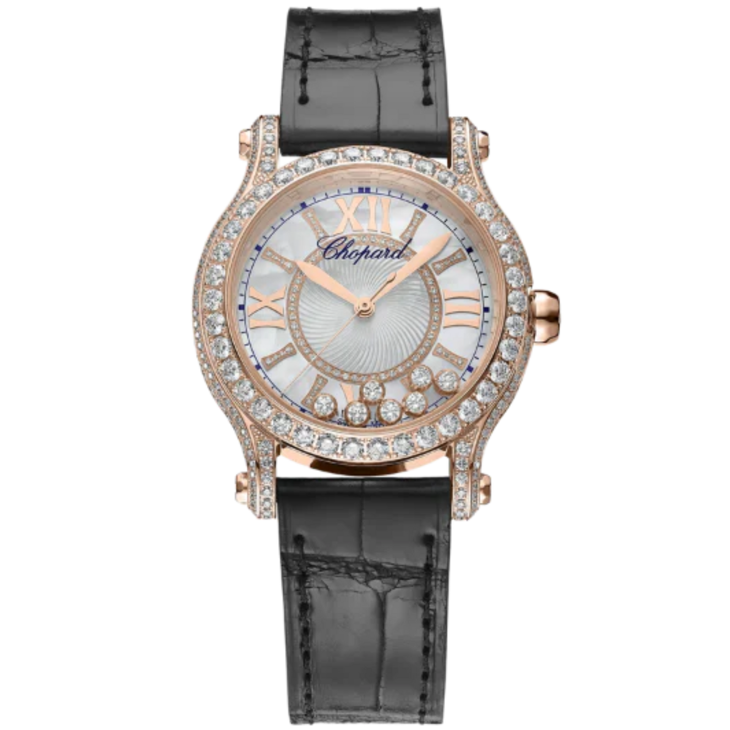 HAPPY SPORT 36 MM ETHICAL ROSE GOLD WITH MOTHER OF PEARL DIAL