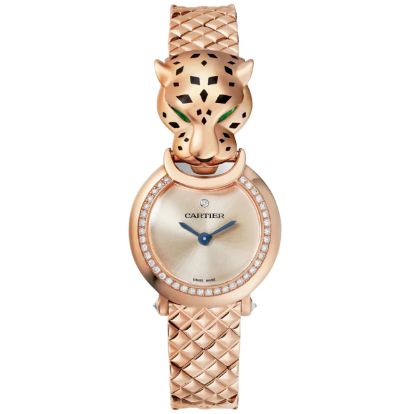 LA PANTHERE DE CARTIER 24 MM ROSE GOLD WITH PINK DIAL