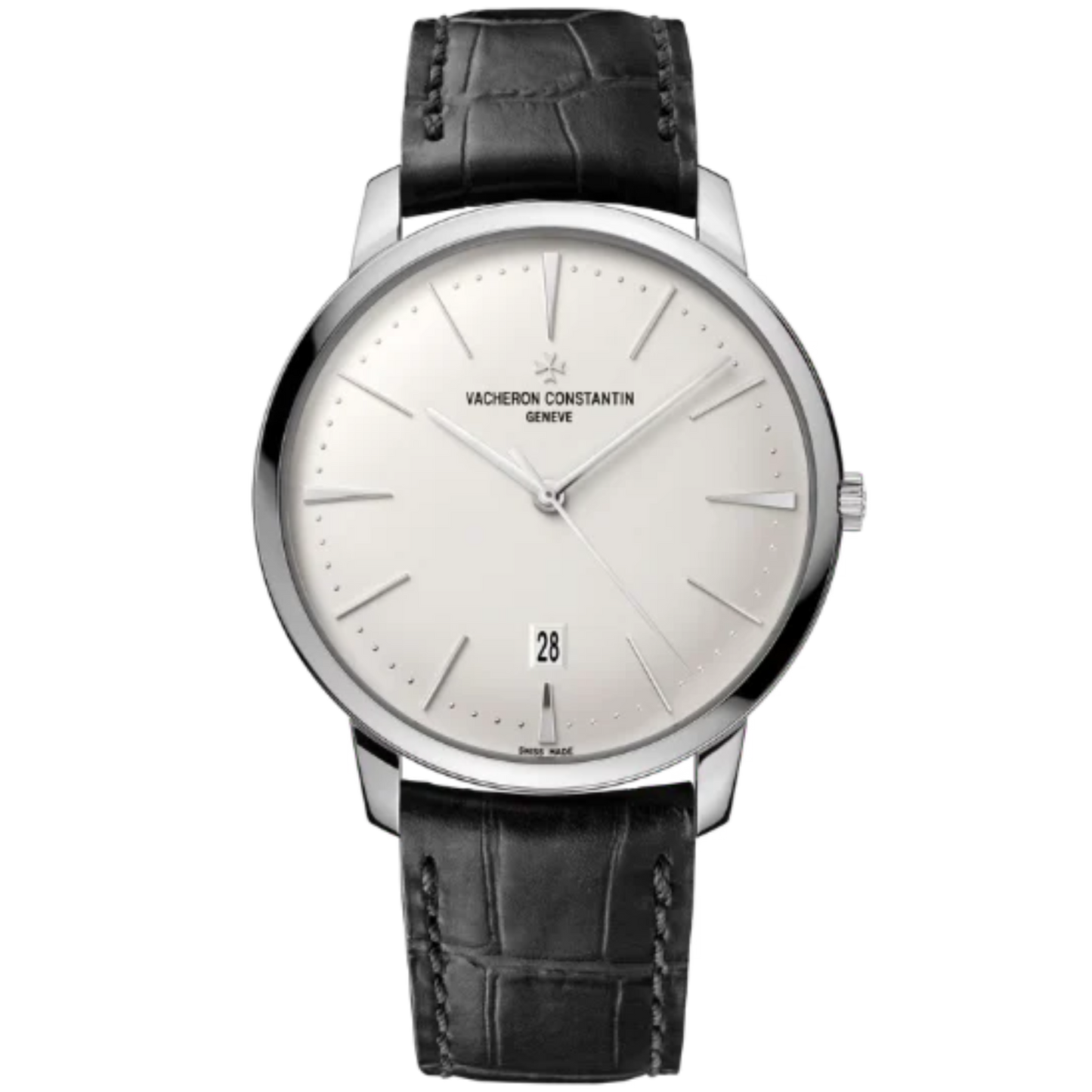 PATRIMONY SELF WINDING 40 MM 18K WHITE GOLD WITH WHITE BRASS DIAL