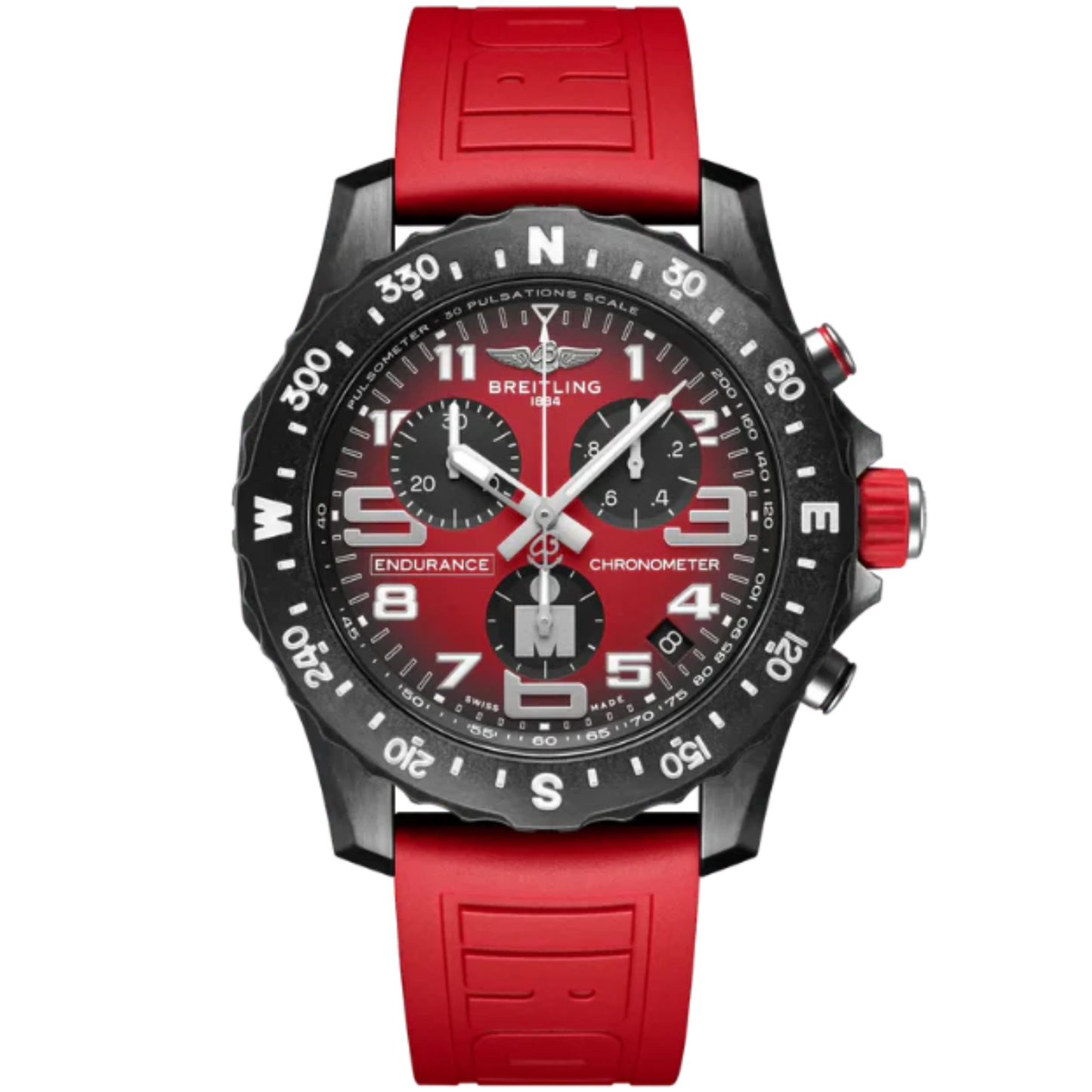 ENDURANCE PRO IRONMAN® 44 MM BREITLIGHT® CASE WITH RED DIAL