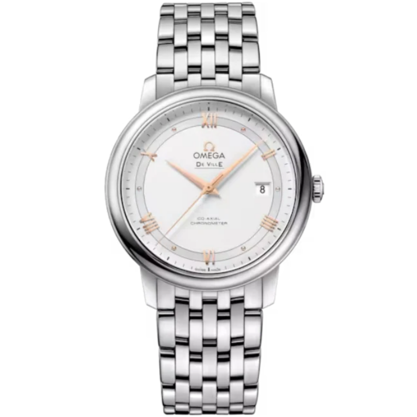 DE VILLE PRESTIGE 39 MM STAINLESS STEEL WITH SILVER DIAL