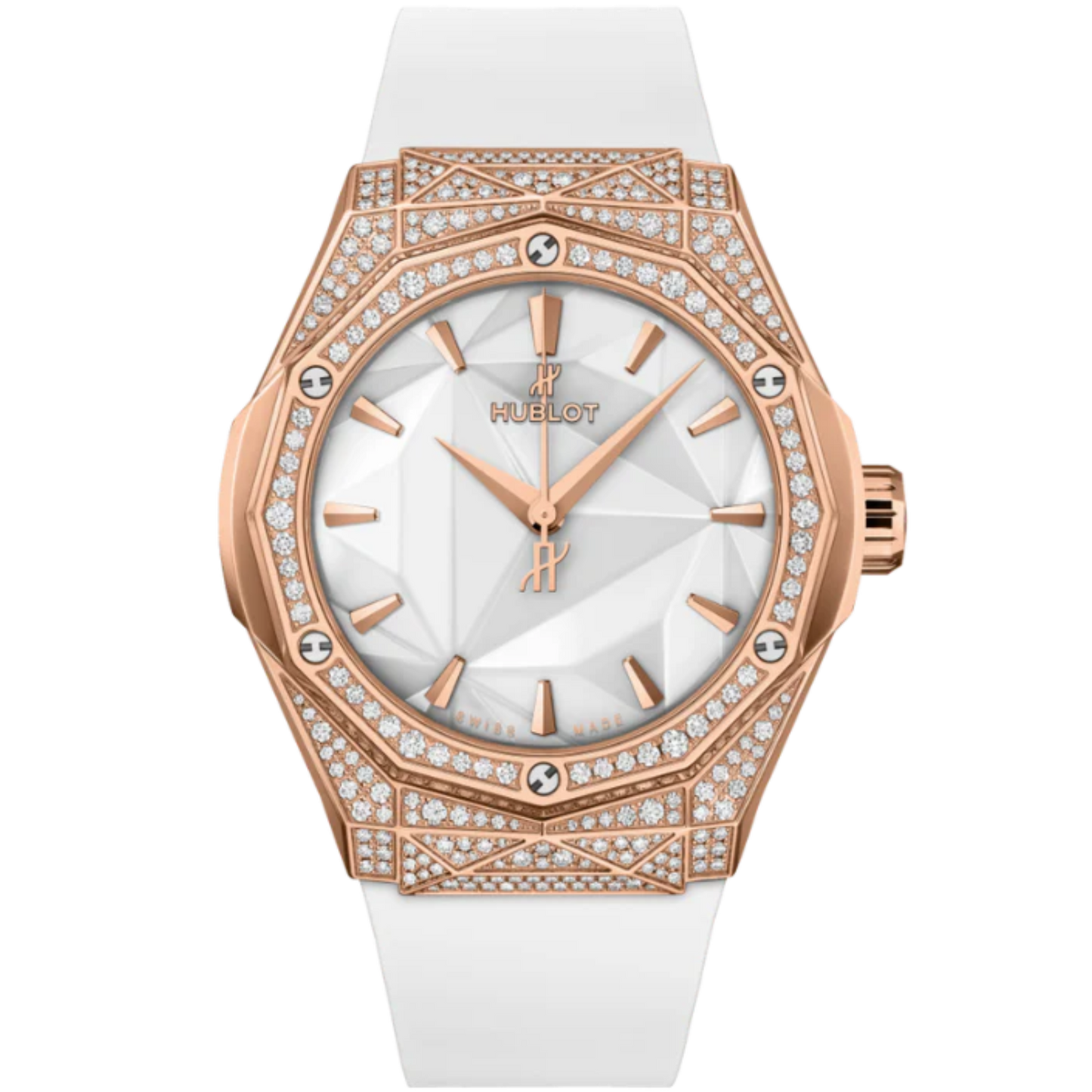 CLASSIC FUSION 40 MM ORLINSKI KING GOLD WHITE PAVÉ