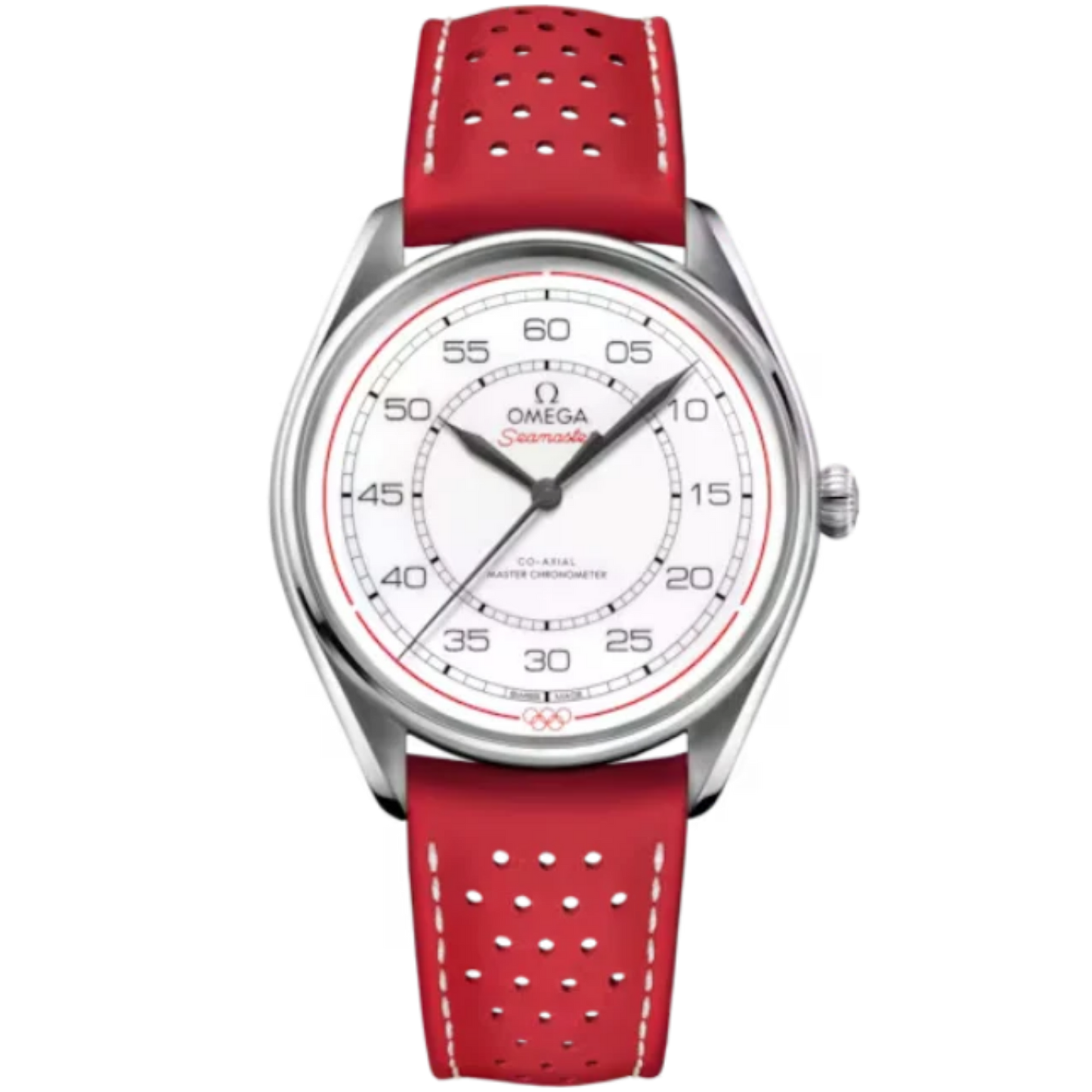 SEAMASTER OLYMPIC OFFICIAL TIMEKEEPER LIMITED EDITION SET 39 MM STAINLESS STEEL WITH WHITE DIAL