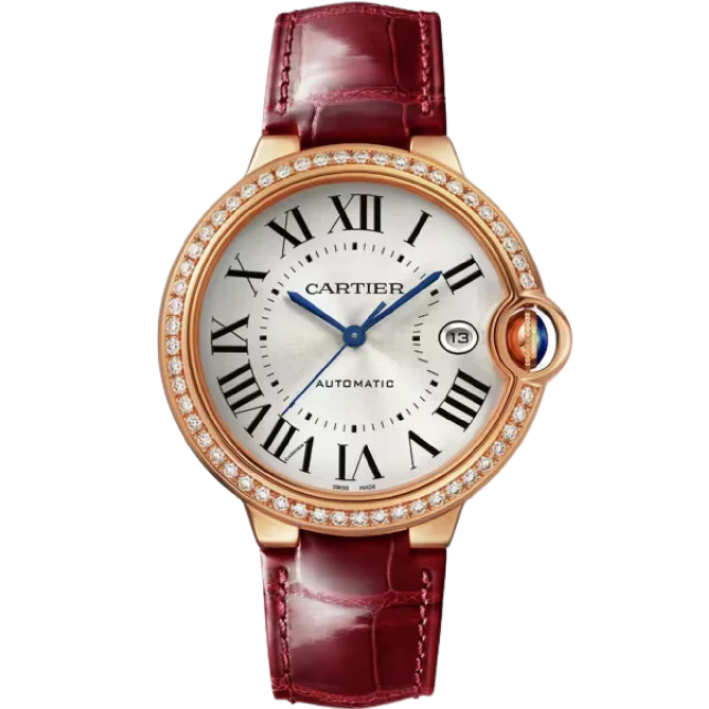 BALLON BLEU DE CARTIER 40 MM 18K ROSE GOLD WITH SILVERED SUNRAY EFFECT DIAL