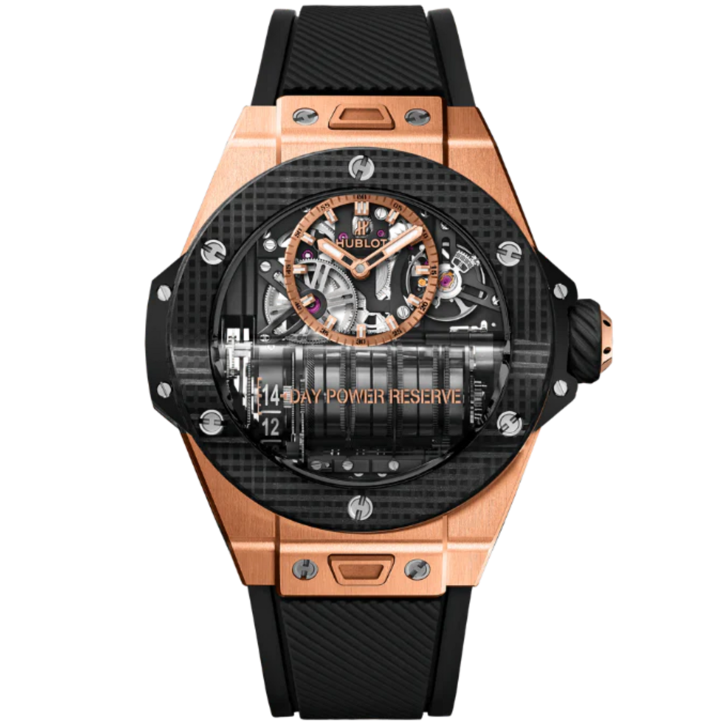 Big Bang 45mm MP-11 POWER RESERVE 14 DAYS KING GOLD 3D CARBON
