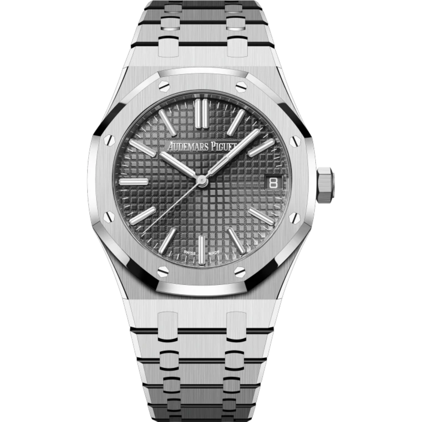 Audemars Piguet Royal Oak Selfwinding Ref. 15510ST.OO.1320ST.05 41MM Stainless Steel Grey Dial With Grande Tapisserie Pattern
