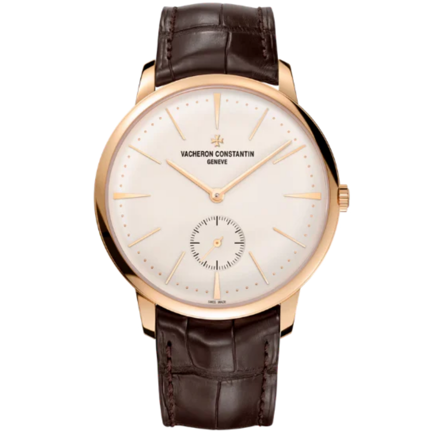 PATRIMONY MANUAL WINDING 42 MM PINK GOLD WITH WHITE COPPER DIAL