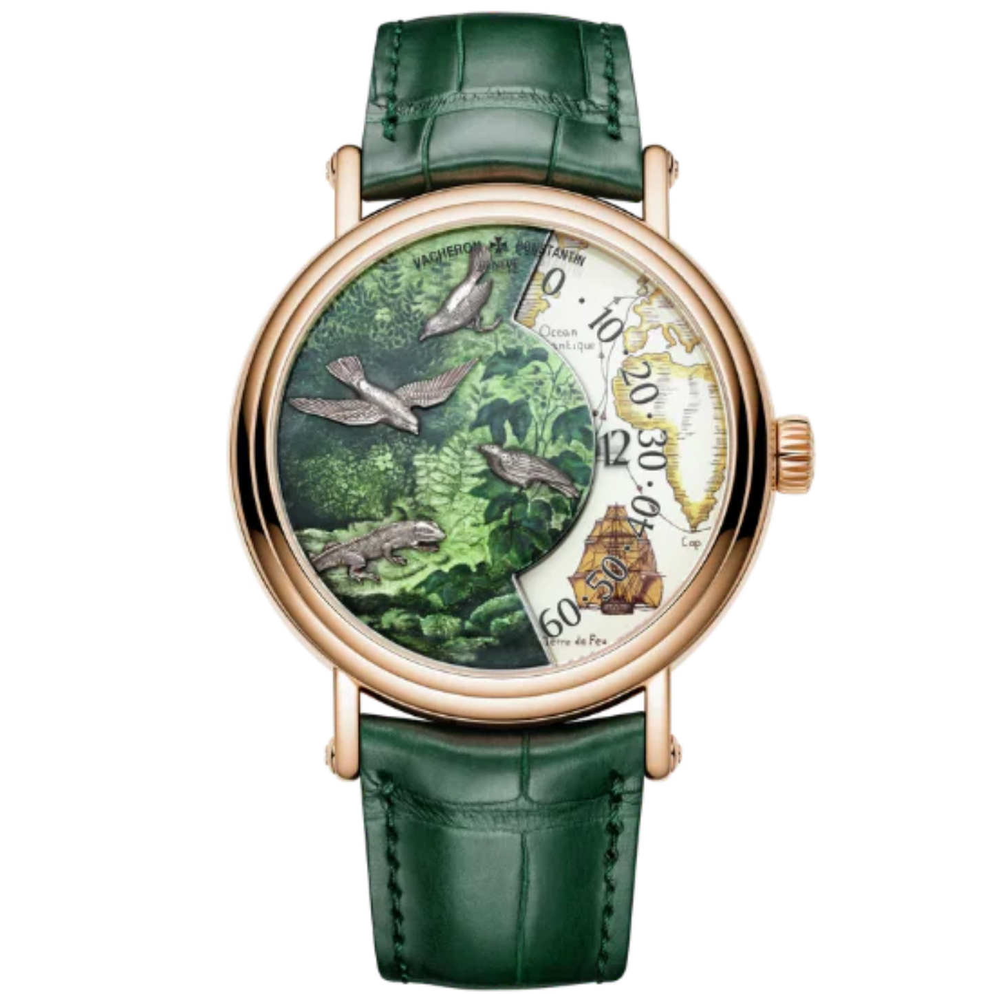 METIERS D'ART TRIBUTE TO EXPLORER NATURALISTS - CAPE OF GOOD HOPE 41 MM PINK GOLD WITH WHITE GOLD DIAL