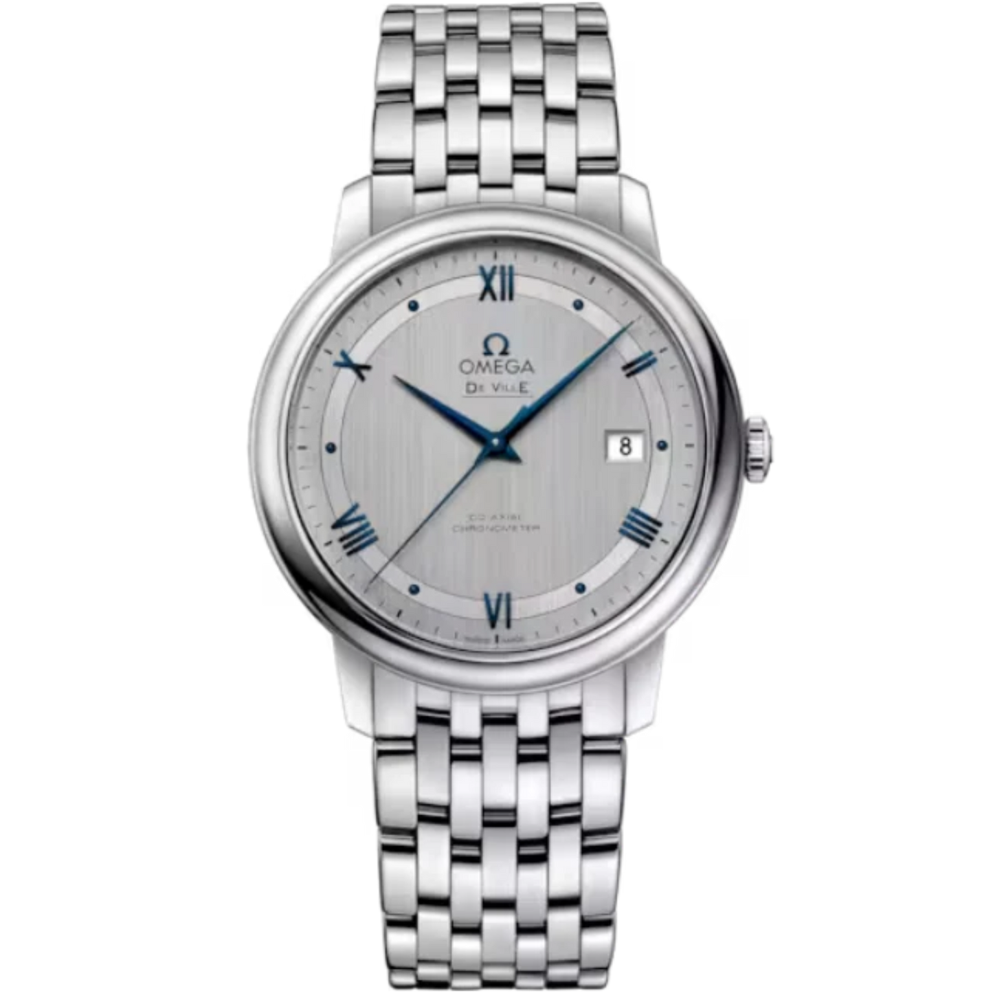 DE VILLE PRESTIGE 39 MM STAINLESS STEEL WITH SILVER DIAL