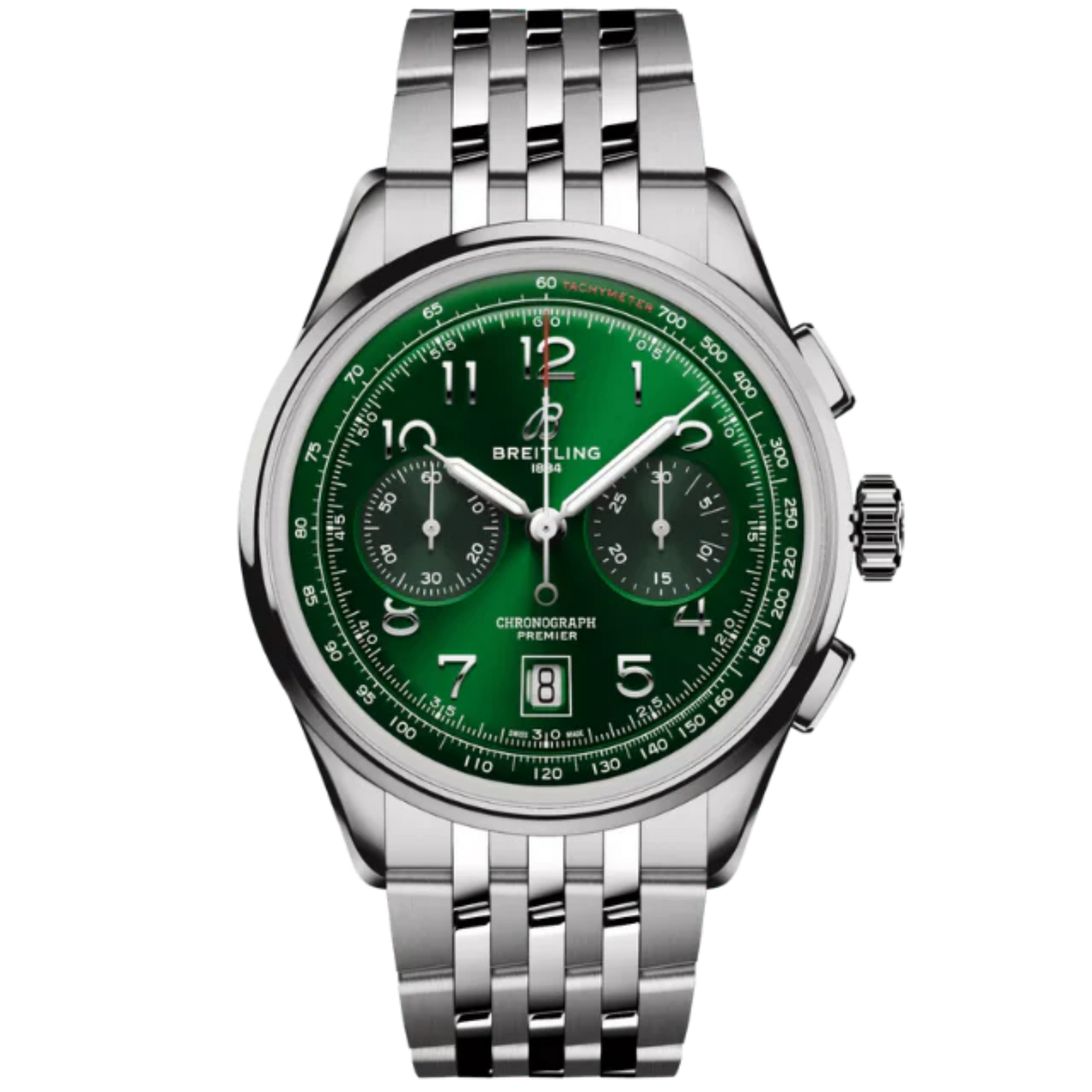 PREMIER B01 CHRONOGRAPH 42 MM STAINLESS STEEL WITH GREEN DIAL
