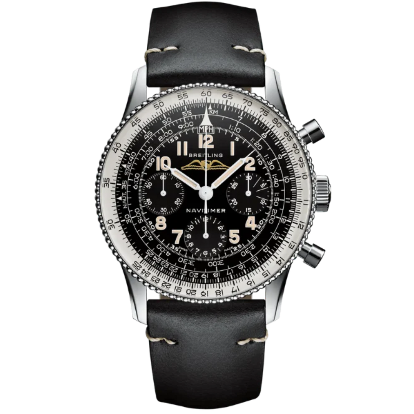 NAVITIMER REF. 806 1959 RE-EDITION 41 MM STAINLESS STEEL WITH BLACK DIAL