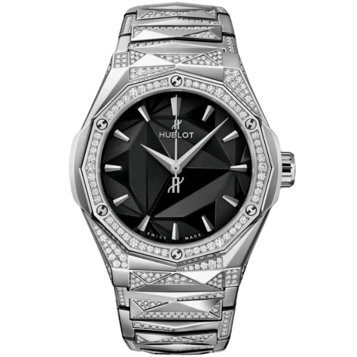 CLASSIC FUSION 40 MM ORLINSKI BRACELET TITANIUM ALTERNATIVE PAVÉ