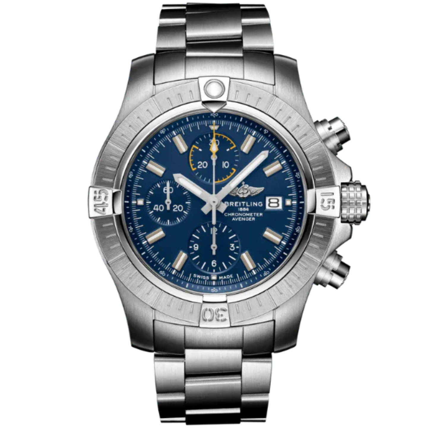 AVENGER CHRONOGRAPH 45 MM STAINLESS STEEL AND BLUE DIAL