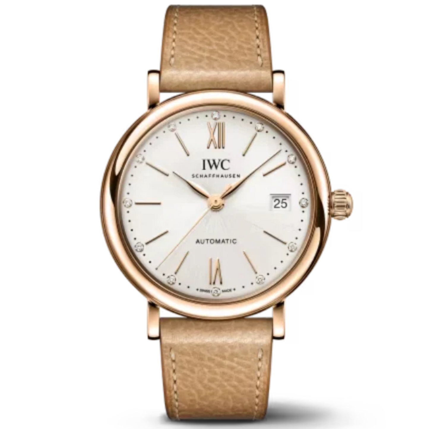 PORTOFINO AUTOMATIC 37 MM GOLD WITH WHITE DIAL