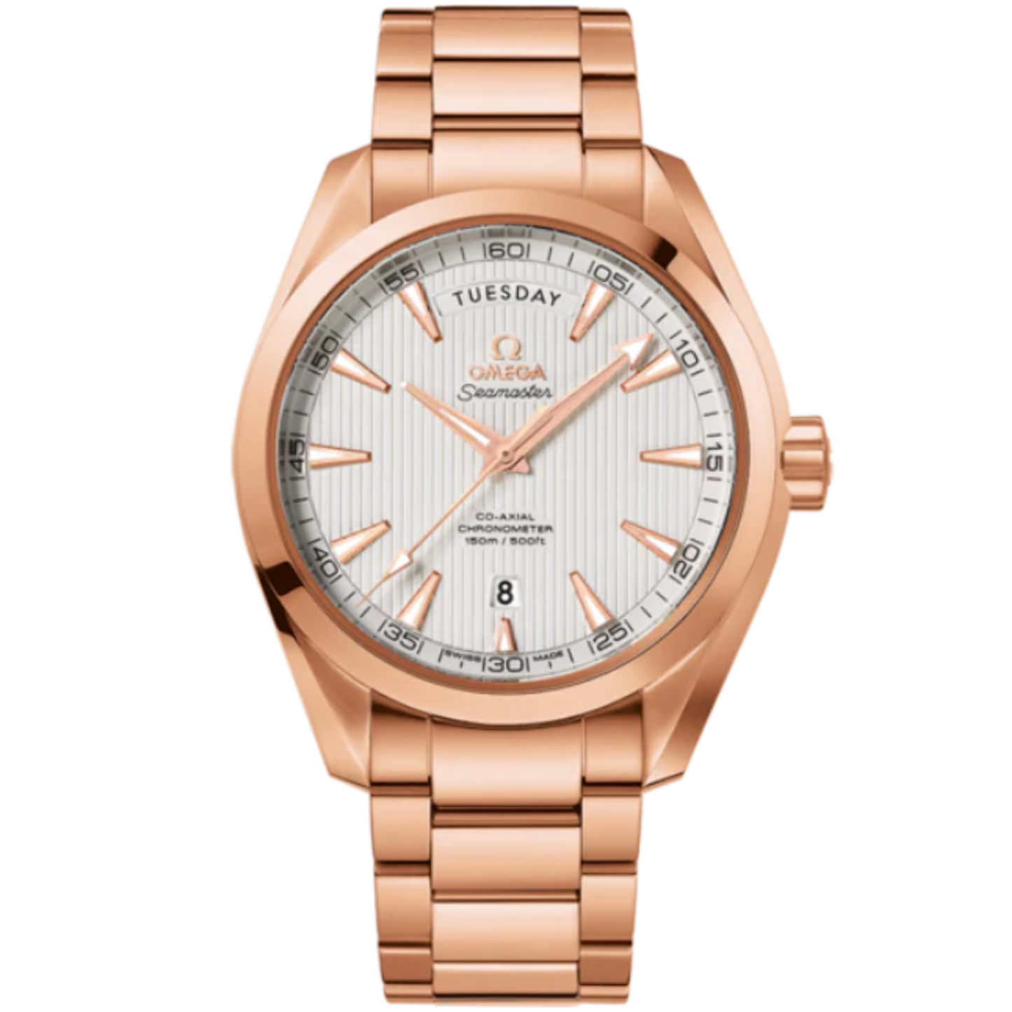 SEAMASTER AQUA TERRA 150M 41 MM RED GOLD WITH SILVER DIAL