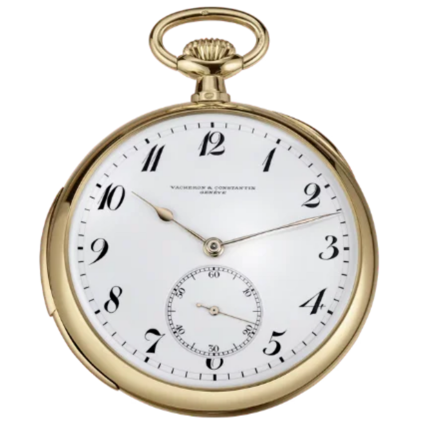 LES COLLECTIONNEURS POCKET WATCH 47 MM YELLOW GOLD WITH WHITE DIAL