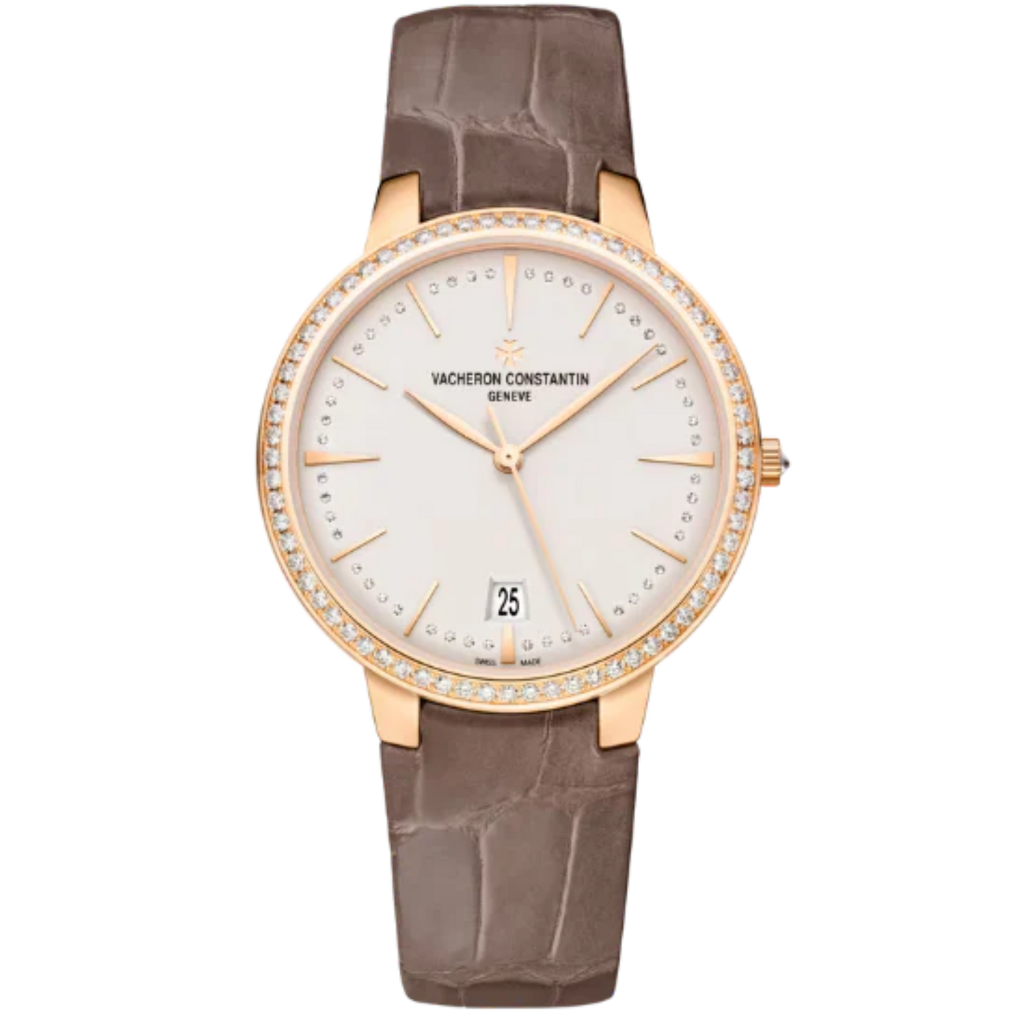 PATRIMONY SELF-WINDING 36 MM PINK GOLD WITH BEIGE BRASS DIAL