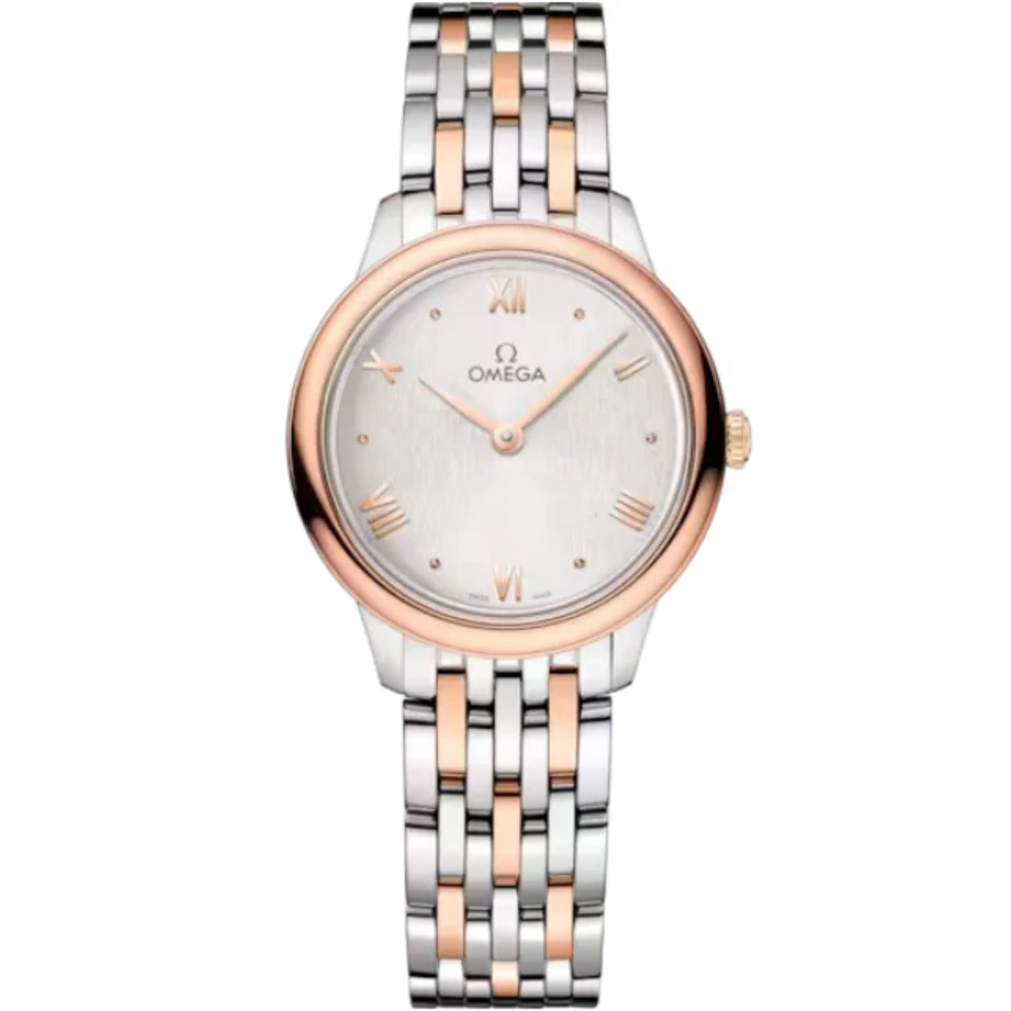 DE VILLE PRESTIGE 27 MM STAINLESS STEEL - SEDNA™ GOLD WITH SILVER DIAL