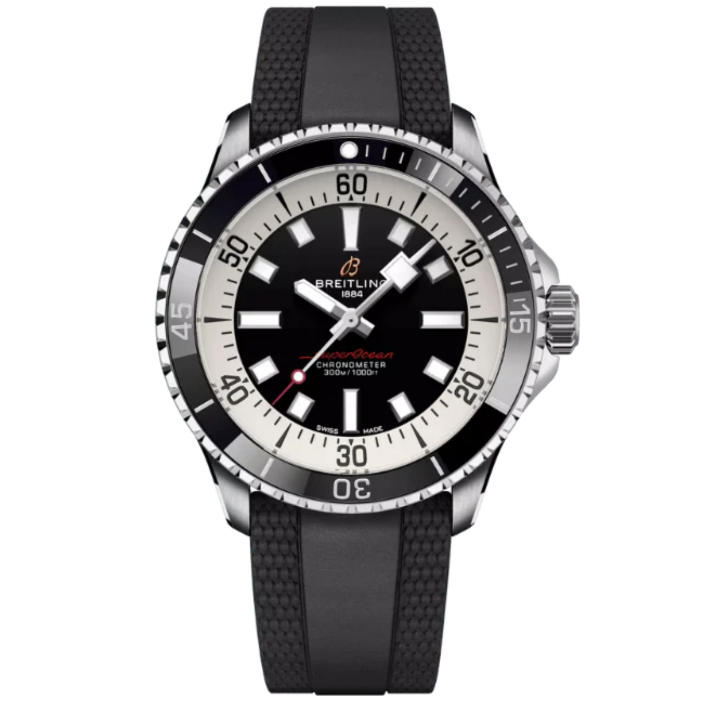 SUPEROCEAN AUTOMATIC 42 MM STAINLESS STEEL WITH BLACK DIAL