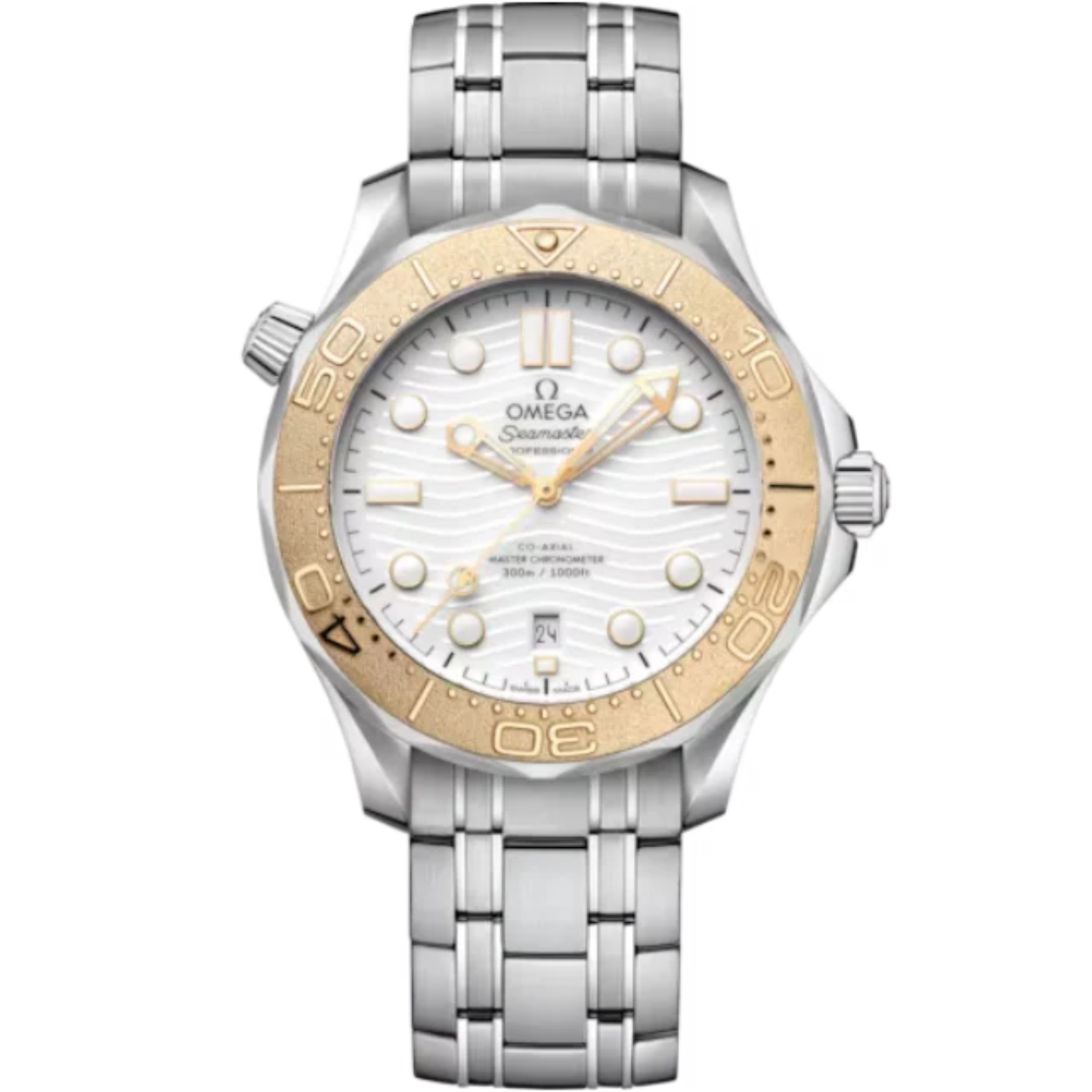 SEAMASTER DIVER 300M PARIS 2024 42 MM STAINLESS STEEL - MOONSHINE™ GOLD WITH WHITE DIAL