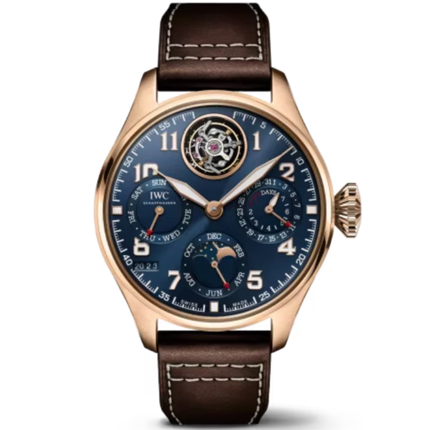 BIG PILOT’S WATCH PERPETUAL CALENDAR TOURBILLON EDITION “LE PETIT PRINCE” 46 MM ARMOR GOLD WITH BLUE DIAL