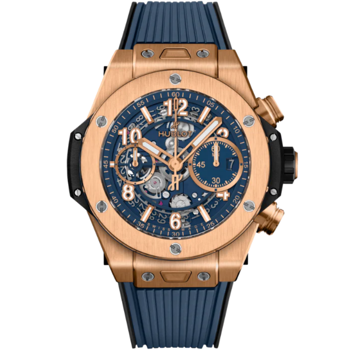 Big Bang 42mm UNICO KING GOLD BLUE