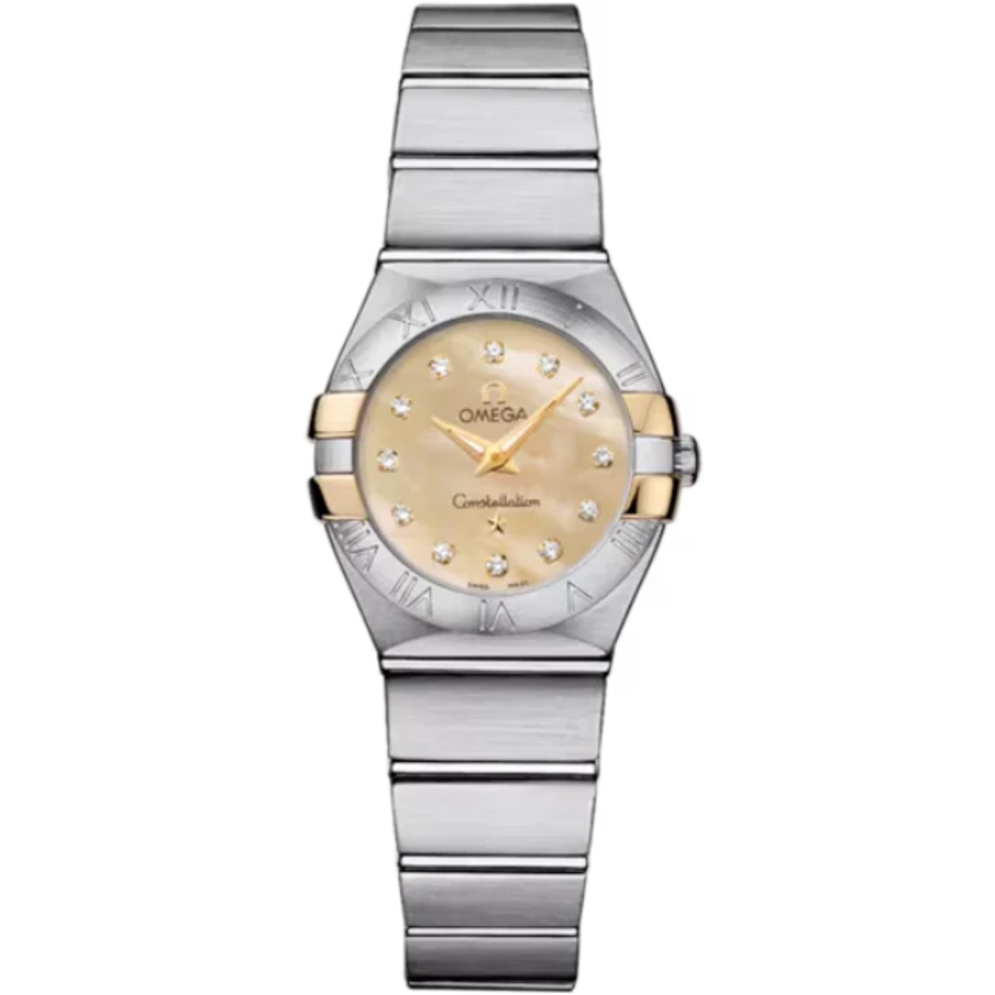 CONSTELLATION 24 MM STAINLESS STEEL - YELLOW GOLD WITH YELLOW DIAL
