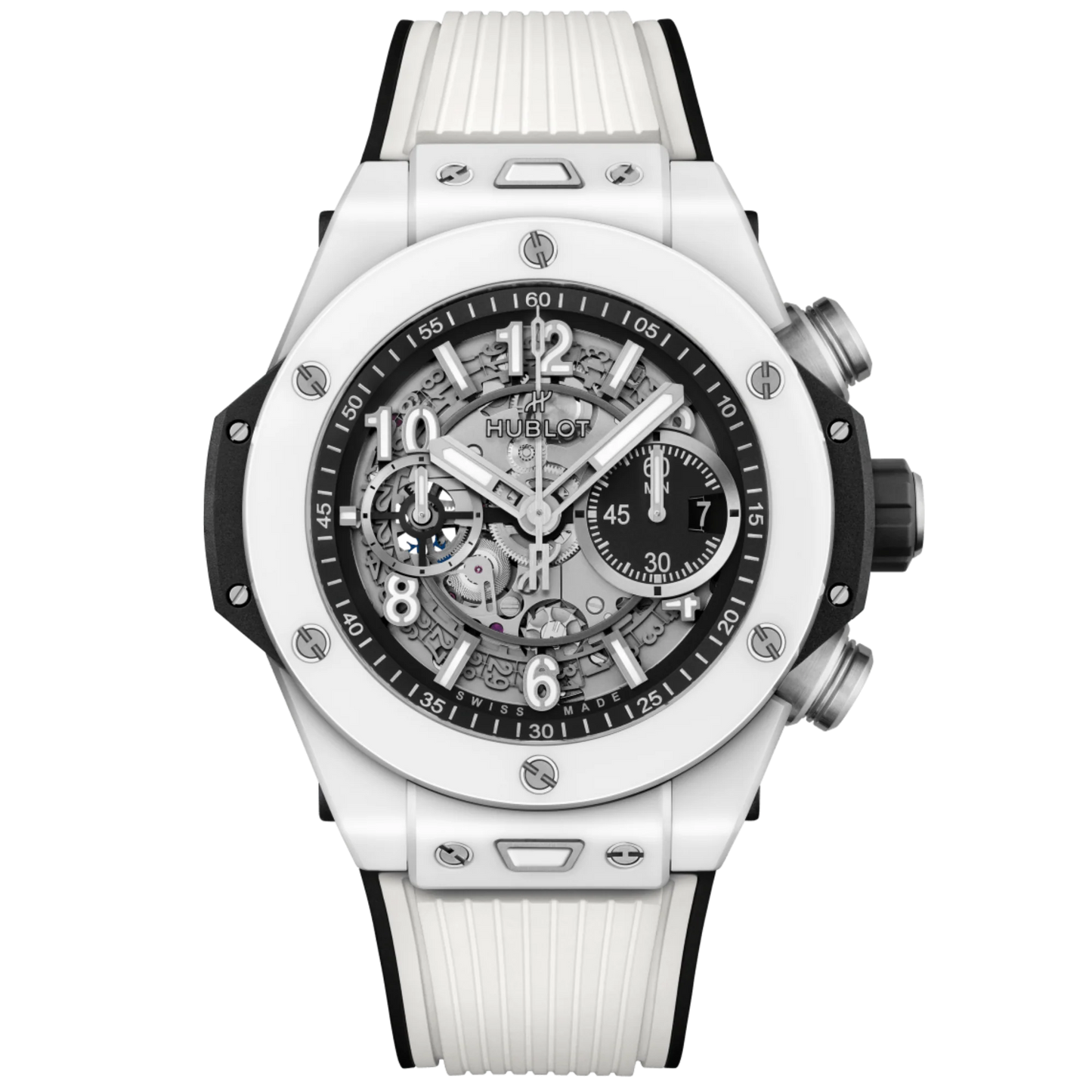 Hublot Big Bang Unico Ref. 421.HX.1170.RX White Ceramic Preowned Complete