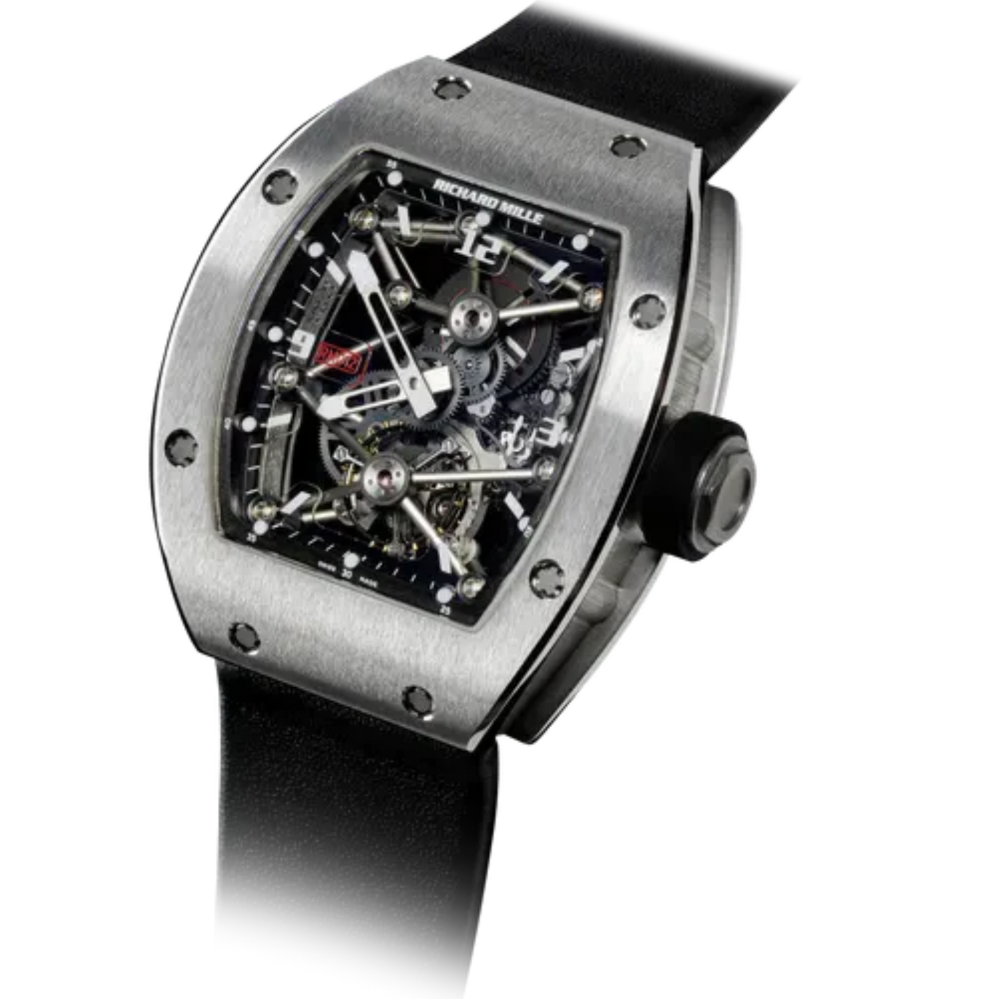 RM 012 Tourbillon Rubber Strap Platinum Case