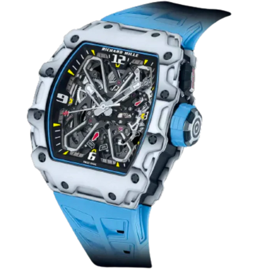 RM 35-03 Rafa Nadal White Automatic Blue Rubber Carbon Case
