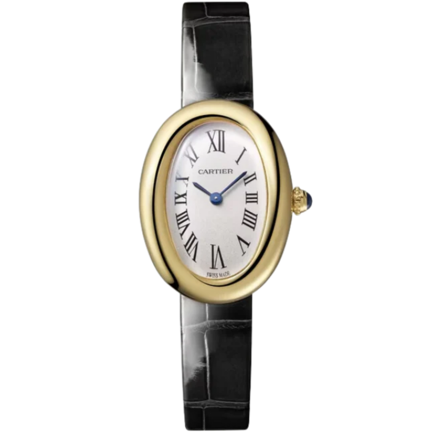 BAIGNOIRE DE CARTIER 31 MM 18K YELLOW GOLD WITH SILVER DIAL