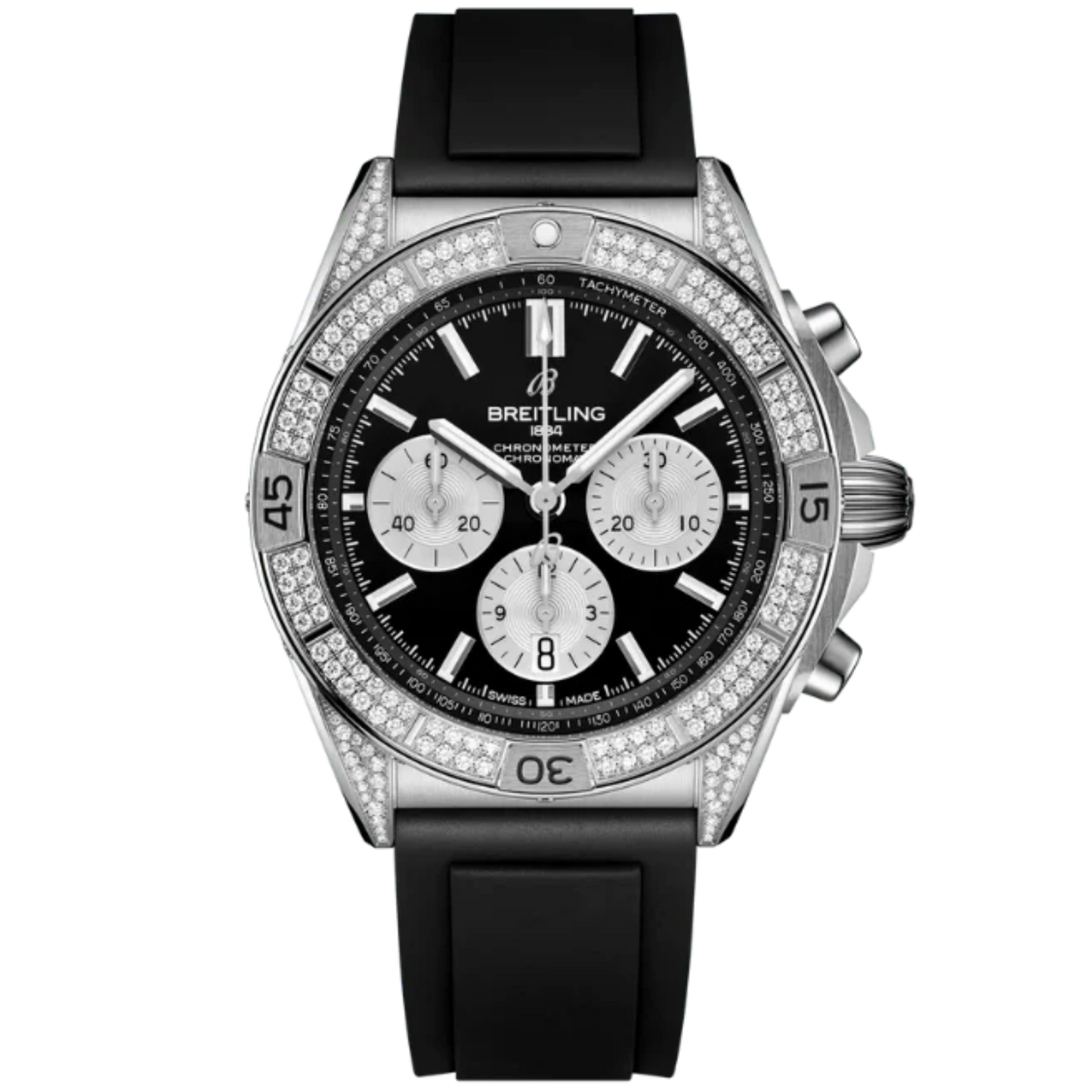 CHRONOMAT B01 42 MM STAINLESS STEEL WITH BLACK DIAL