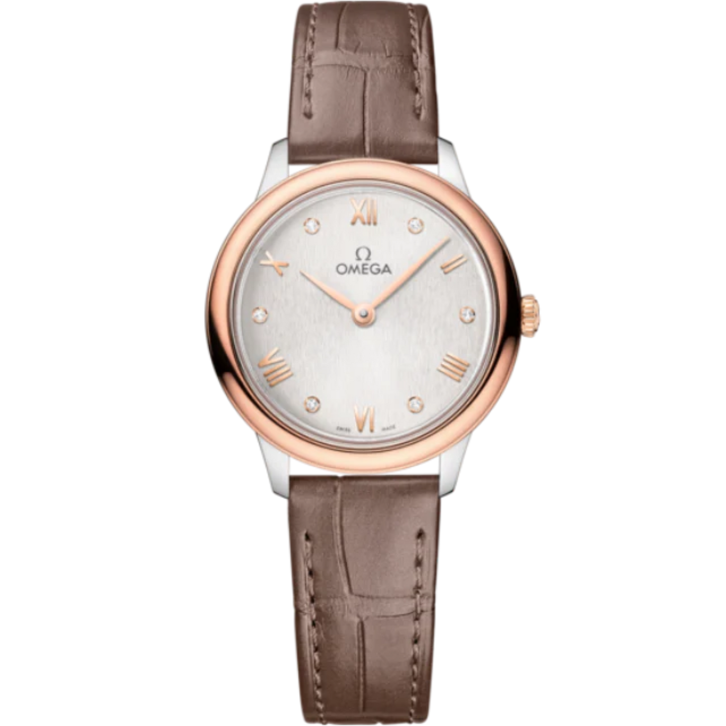 DE VILLE PRESTIGE 27 MM STAINLESS STEEL - SEDNA™ GOLD WITH SILVER DIAL