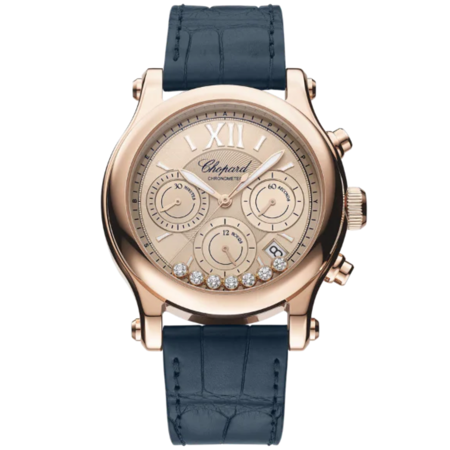 HAPPY SPORT CHRONO 40 MM ETHICAL ROSE GOLD - LUCENT STEEL™ WITH GOLD DIAL