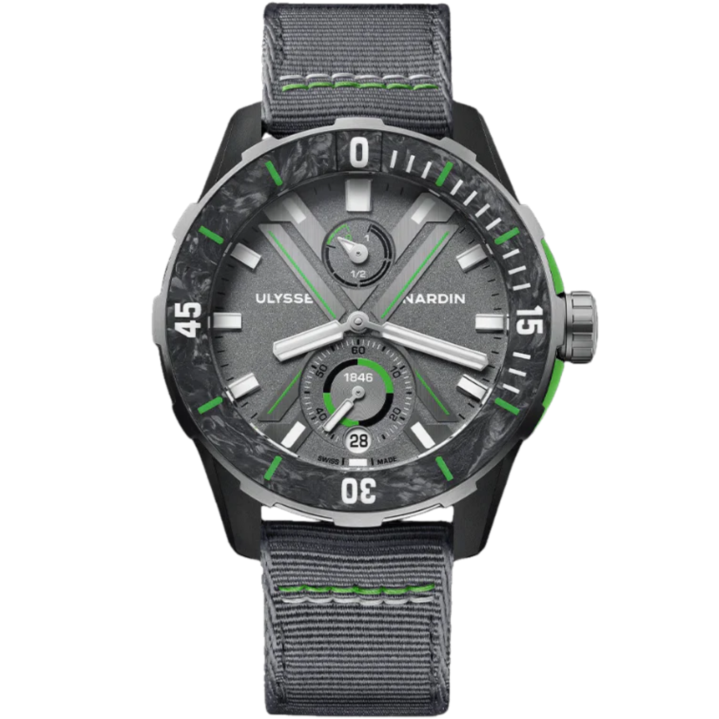 DIVER THE OCEAN RACE 44 MM CARBONIUM WITH BLACK DIAL