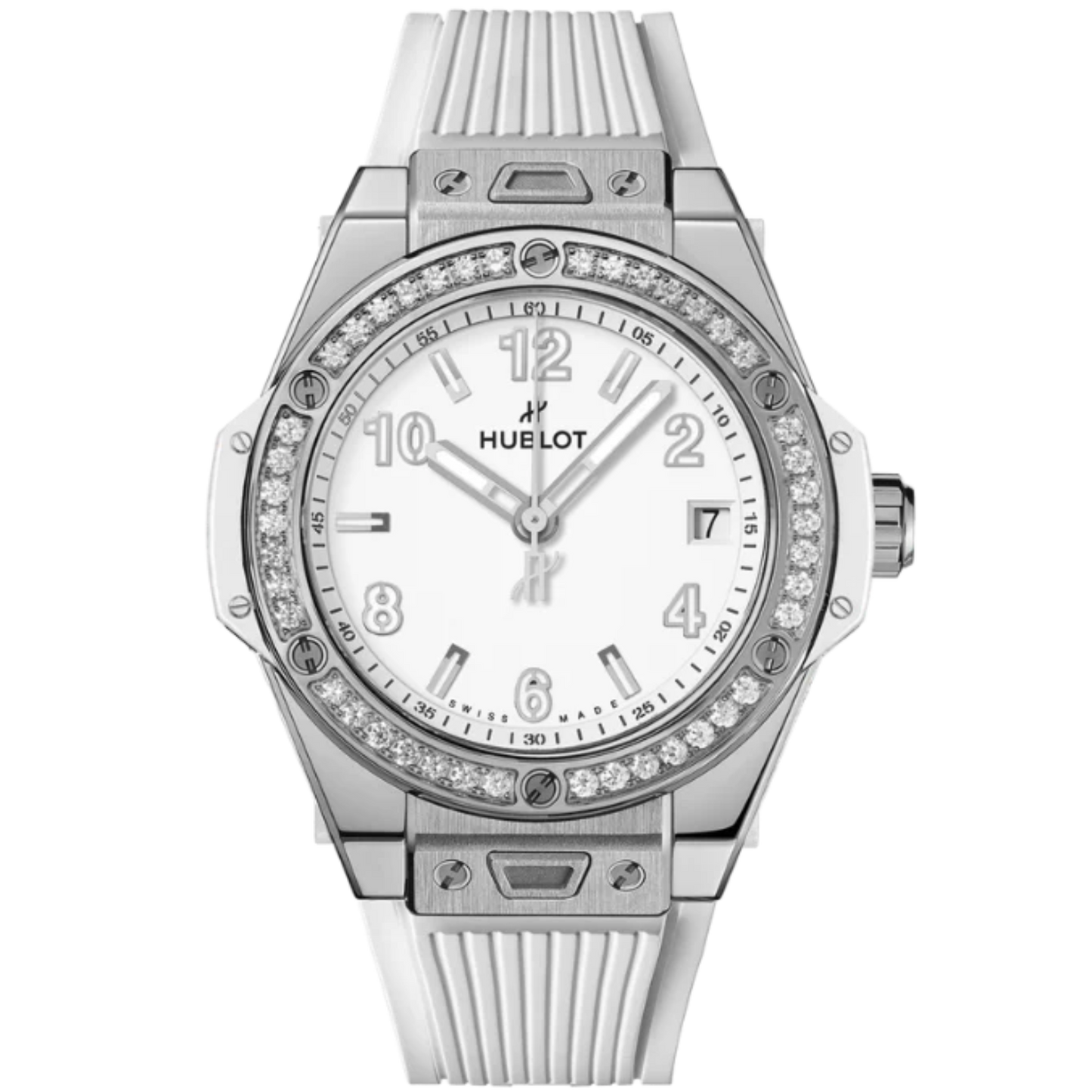 Big Bang 39mm ONE CLICK STEEL WHITE DIAMONDS