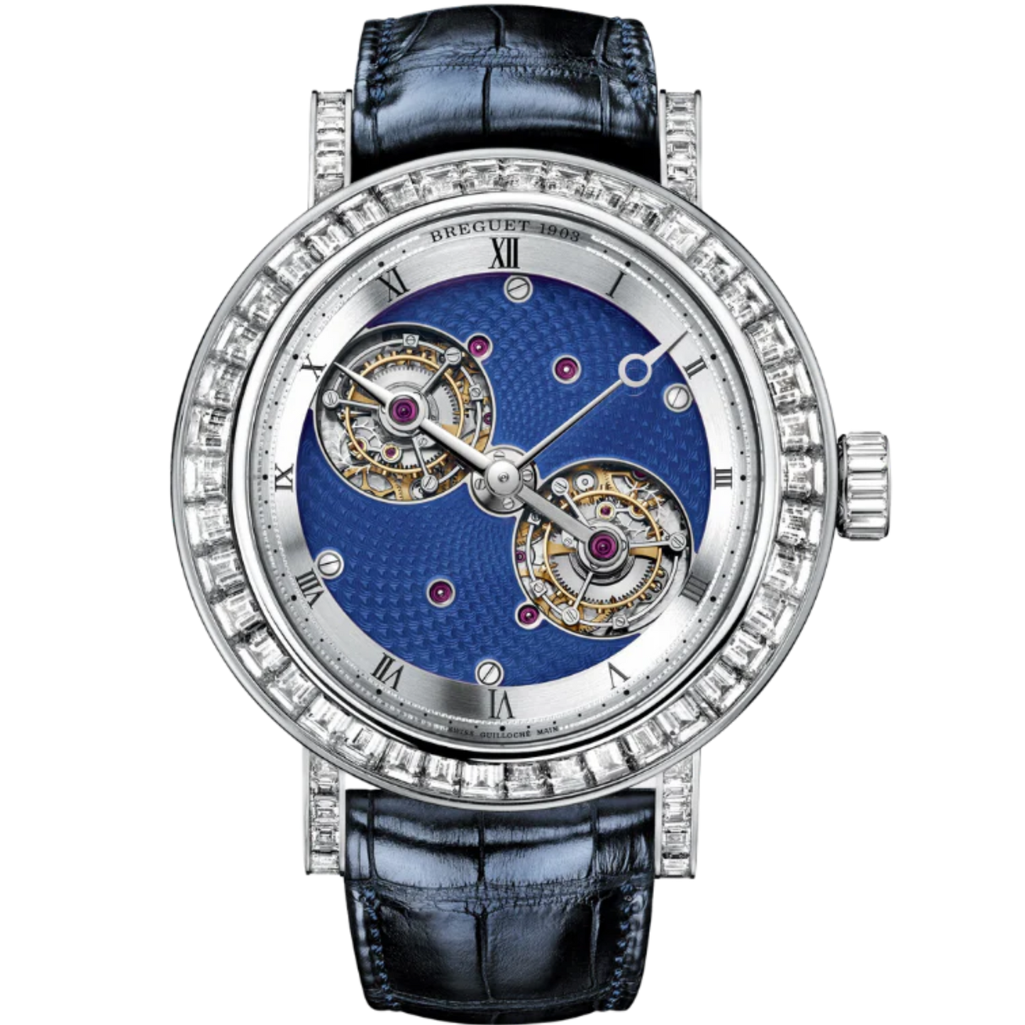 DOUBLE TOURBILLON 5349 50 MM PLATINUM WITH BLUE ENAMEL COATING DIAL