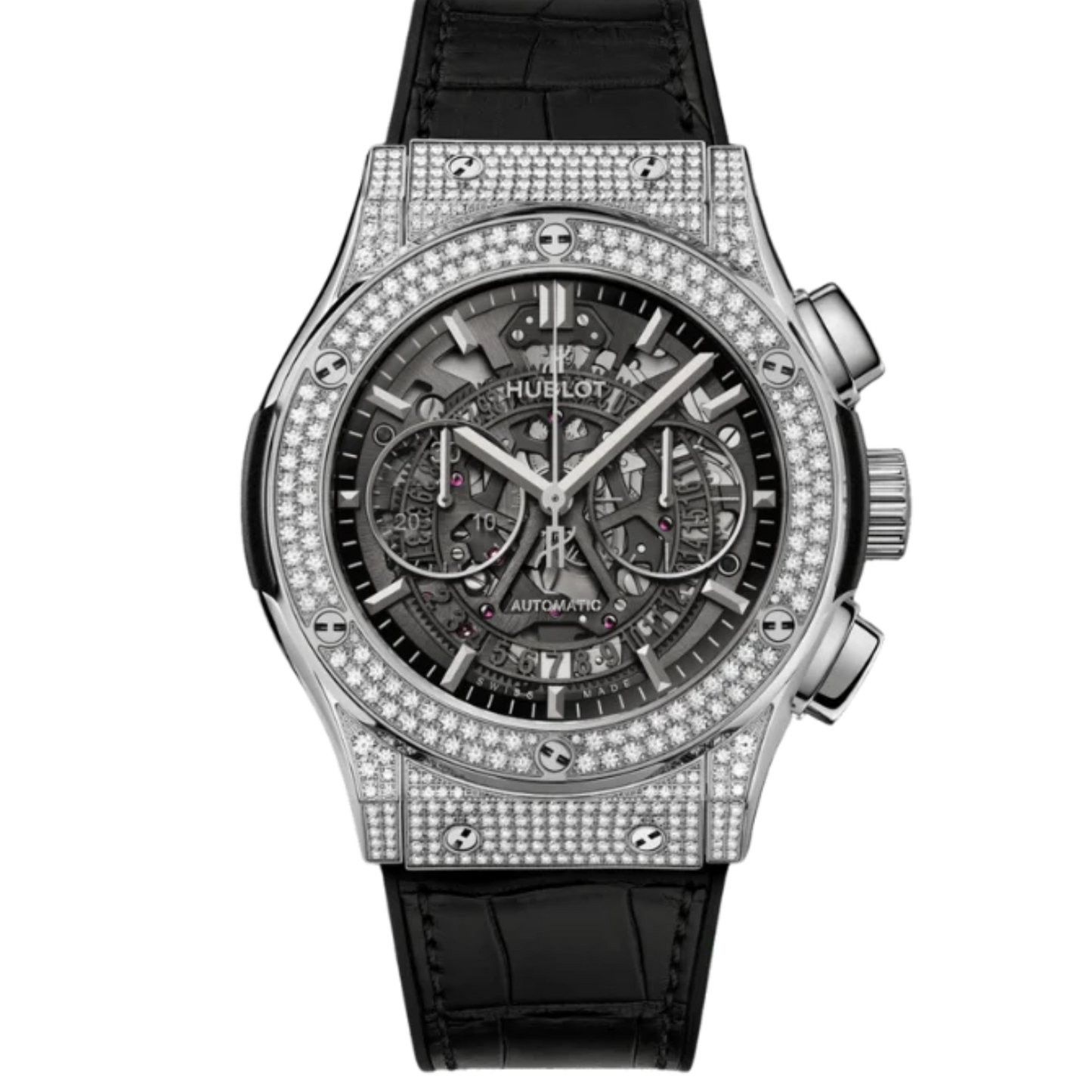 CLASSIC FUSION 45 MM AEROFUSION TITANIUM PAVÉ