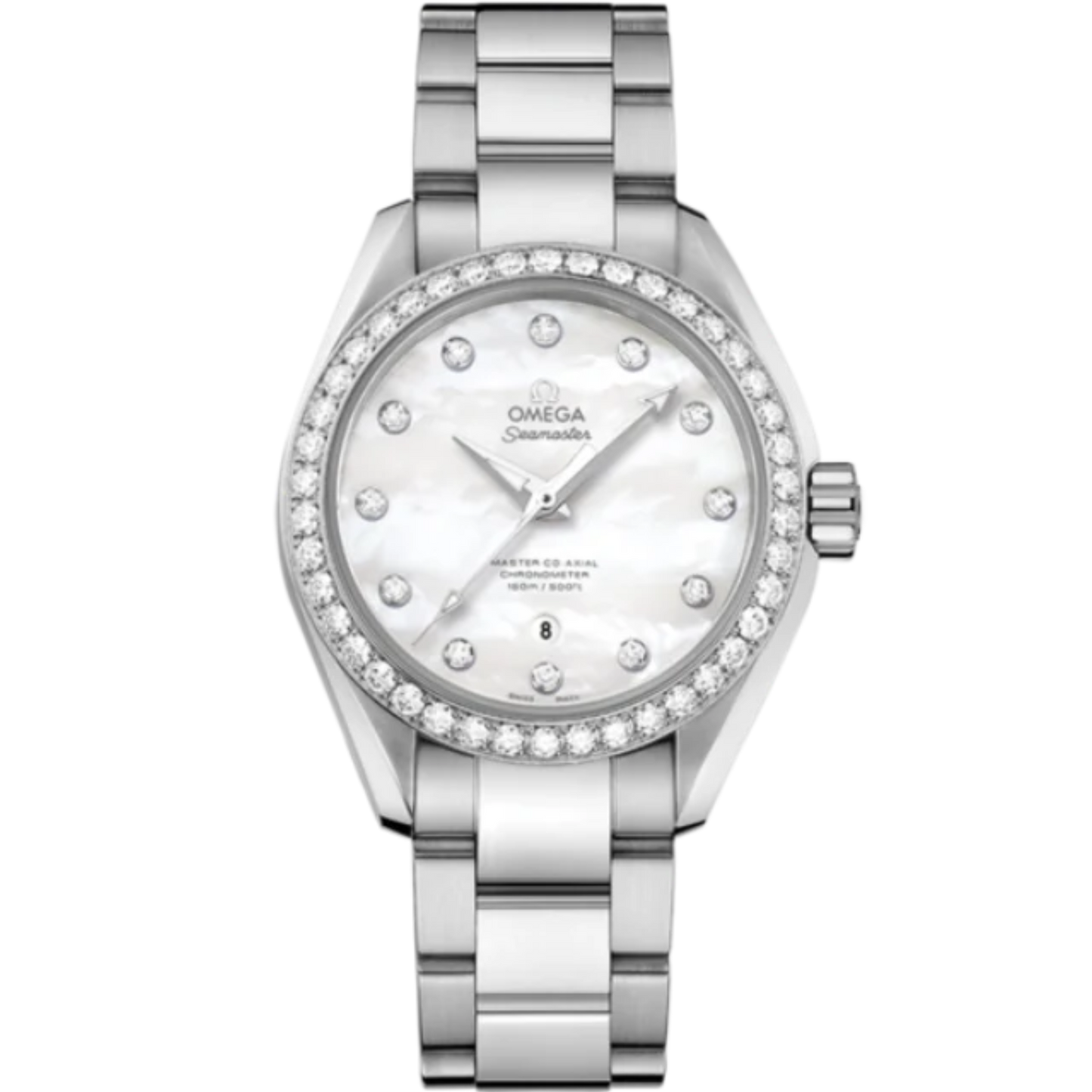 SEAMASTER AQUA TERRA 150M 34 MM STAINLESS STEEL WITH MOTHER OF PEARL DIAL