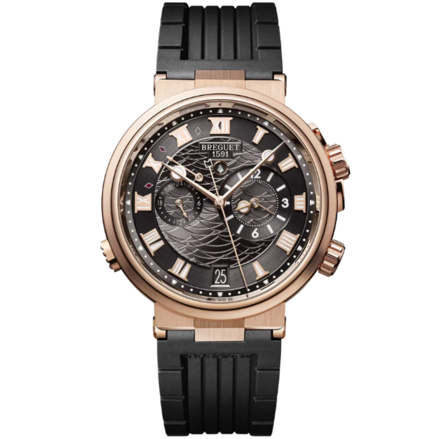 MARINE ALARME MUSICALE 5547 40 MM ROSE GOLD WITH SUNBURST SLATE GREY DIAL