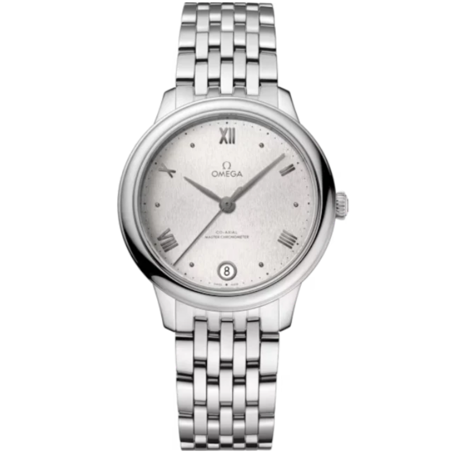 DE VILLE PRESTIGE 34 MM STAINLESS STEEL WITH SILVER DIAL