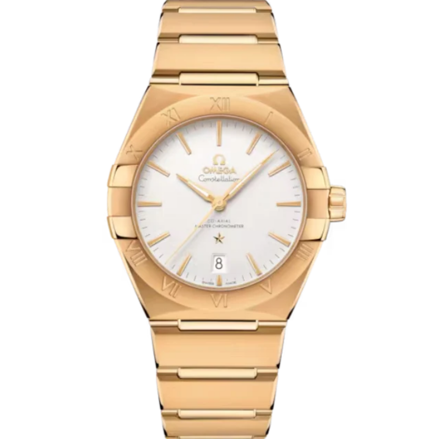 CONSTELLATION 39 MM YELLOW GOLD WITH SILVER DIAL
