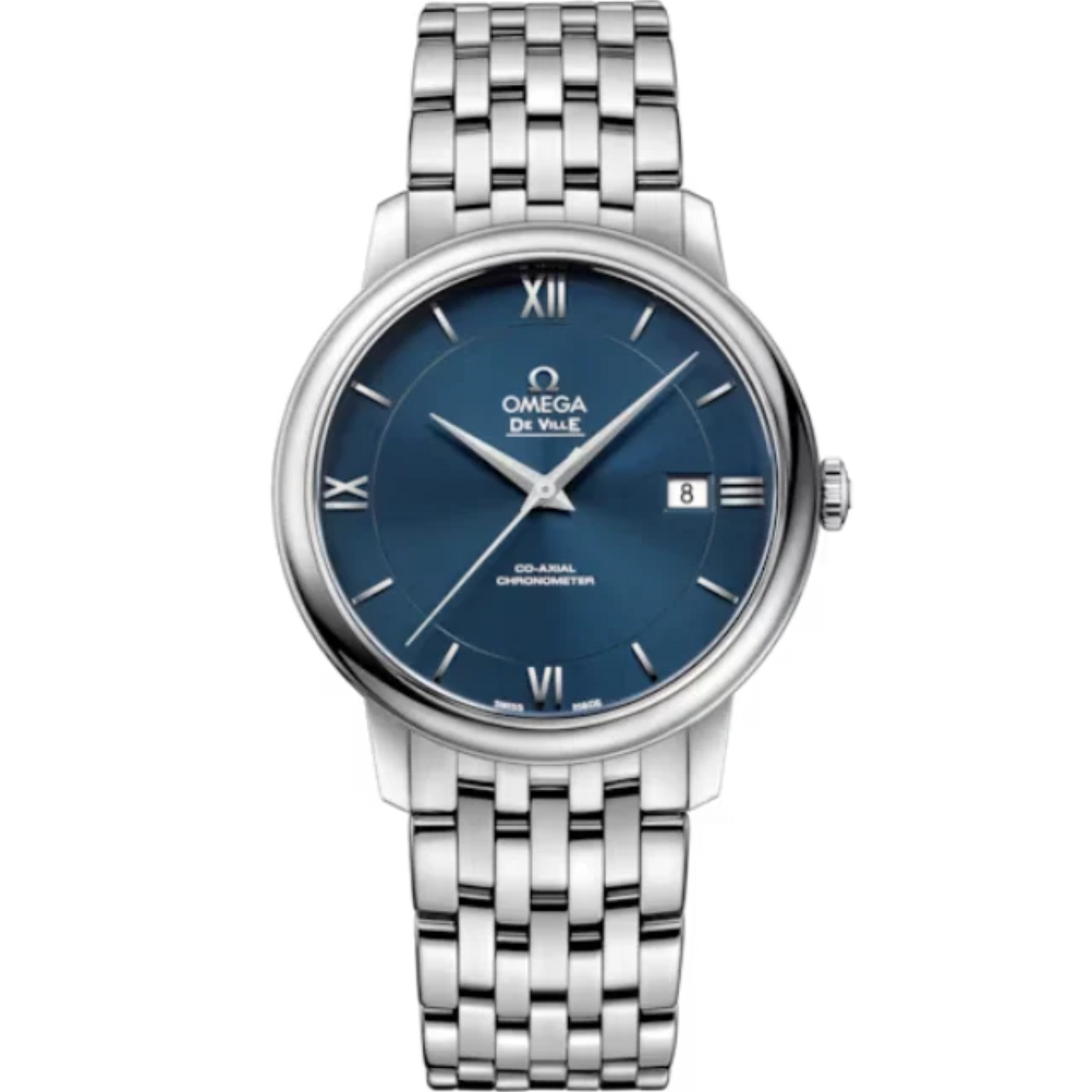 DE VILLE PRESTIGE 39 MM STAINLESS STEEL WITH BLUE DIAL