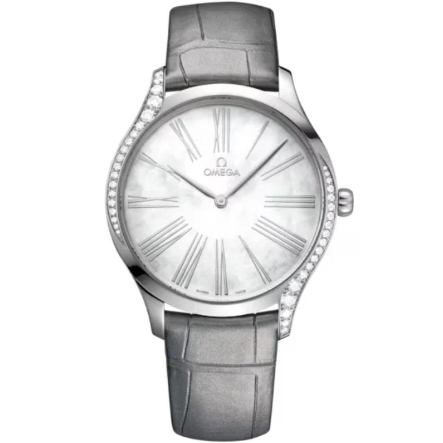 DE VILLE TRÉSOR 39 MM STAINLESS STEEL WITH MOTHER OF PEARL DIAL
