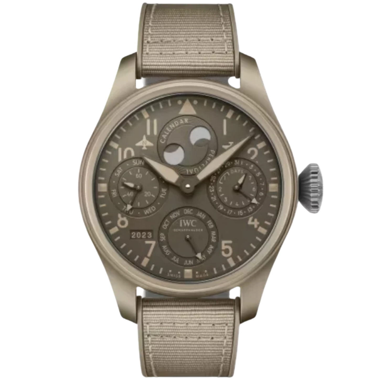 BIG PILOT’S WATCH PERPETUAL CALENDAR TOP GUN EDITION “MOJAVE DESERT” 46 MM CERAMIC WITH BROWN DIAL