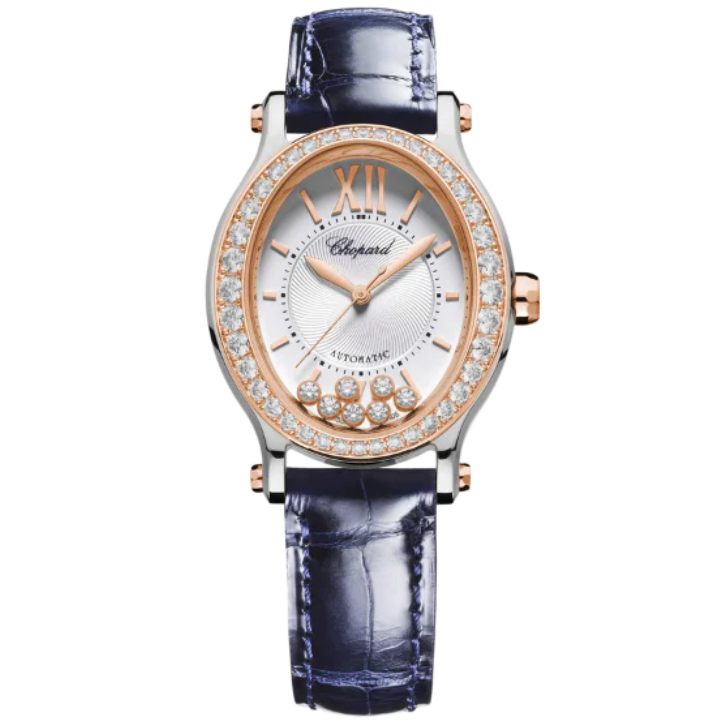 HAPPY SPORT 31 MM ETHICAL ROSE GOLD - LUCENT STEEL™ WITH SILVER DIAL