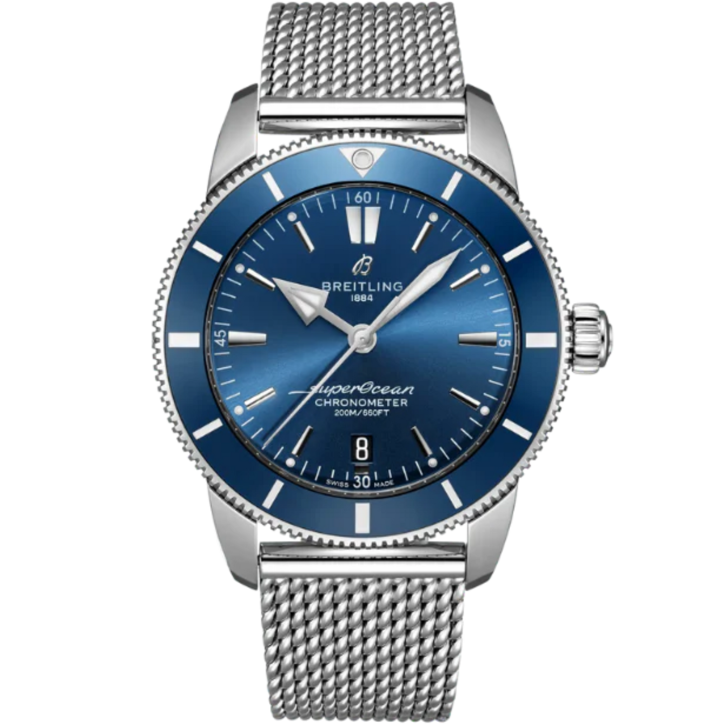 SUPEROCEAN HERITAGE B20 AUTOMATIC 44 MM STAINLESS STEEL WITH BLUE DIAL