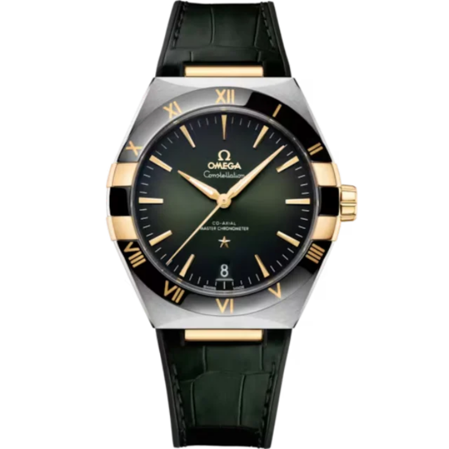 CONSTELLATION 41 MM STAINLESS STEEL - YELLOW GOLD WITH GREEN DIAL