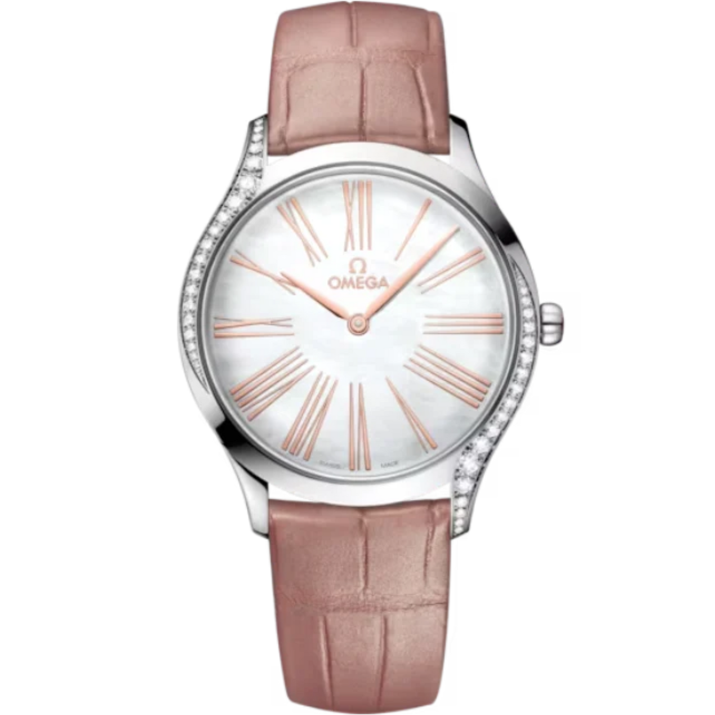 DE VILLE TRÉSOR 36 MM STAINLESS STEEL WITH MOTHER OF PEARL DIAL