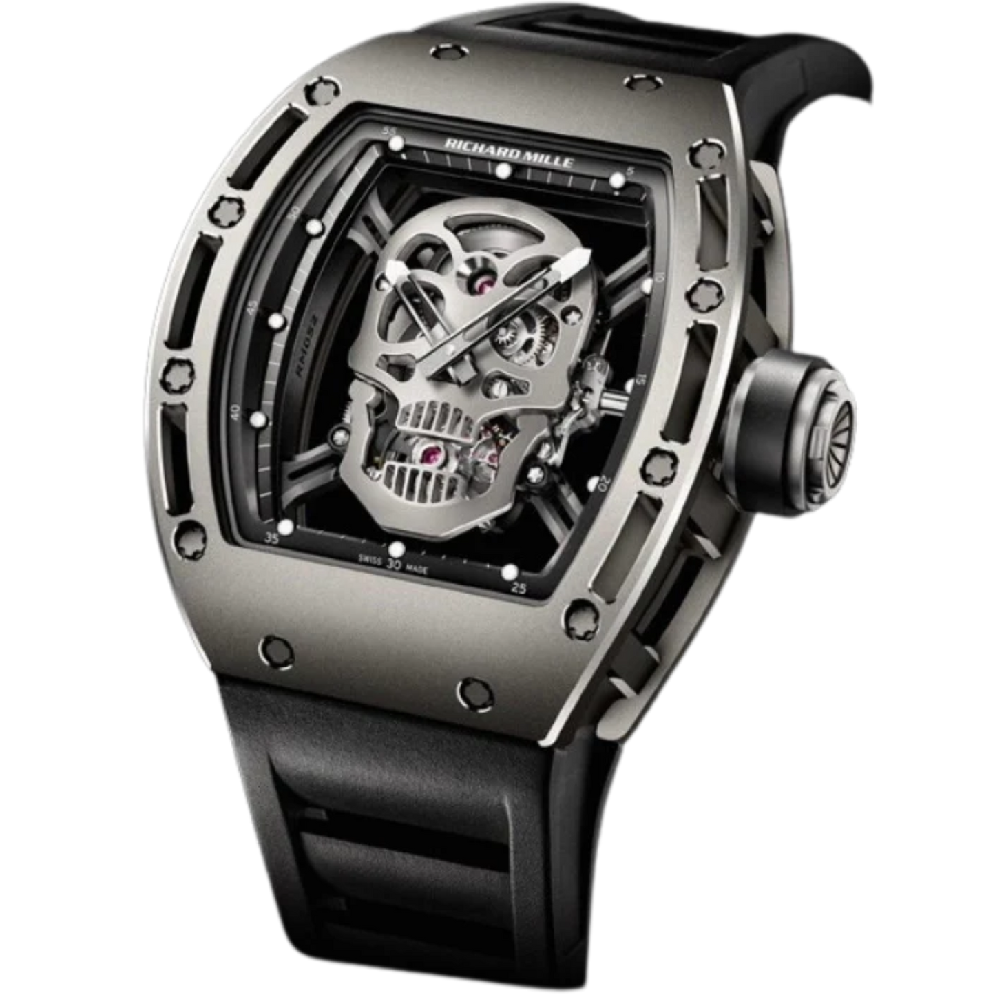 RM052 Black TZP Skull Tourbillon